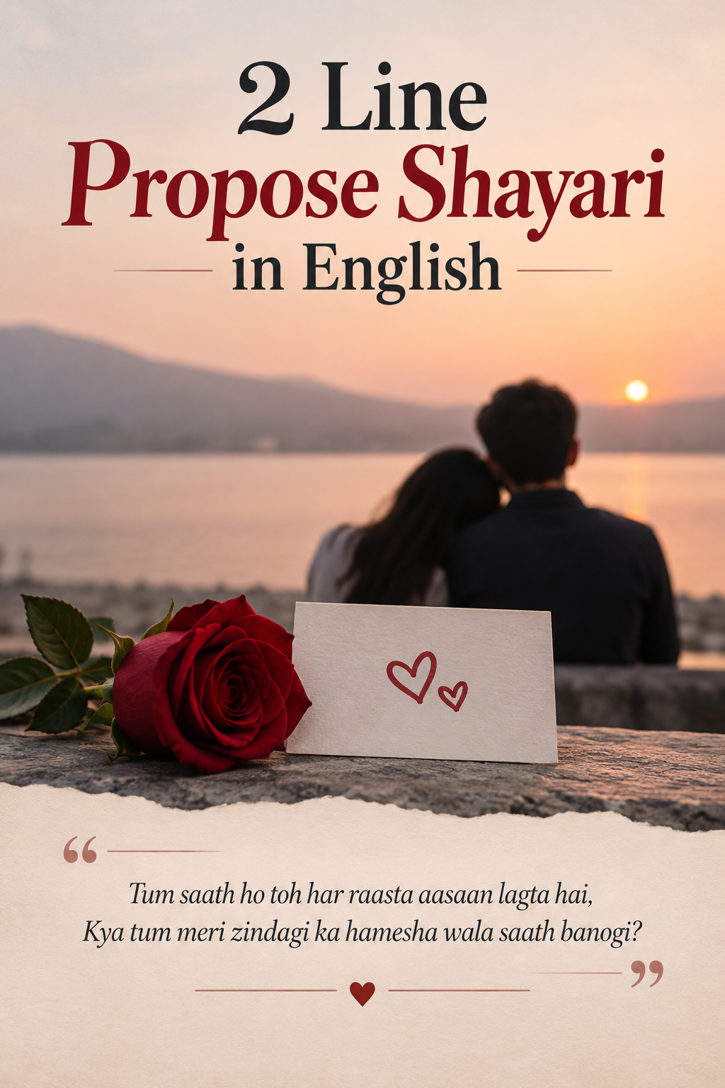 2 Line Propose Shayari in English