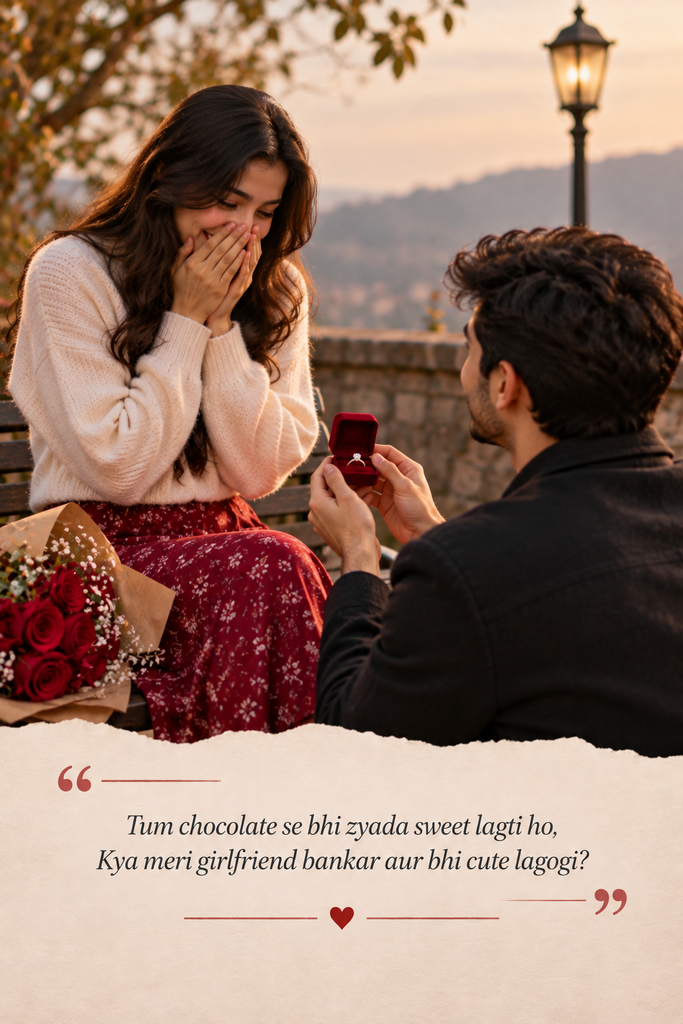 2 Line Propose Shayari in English