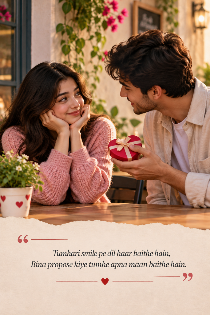 2 Line Propose Shayari in English