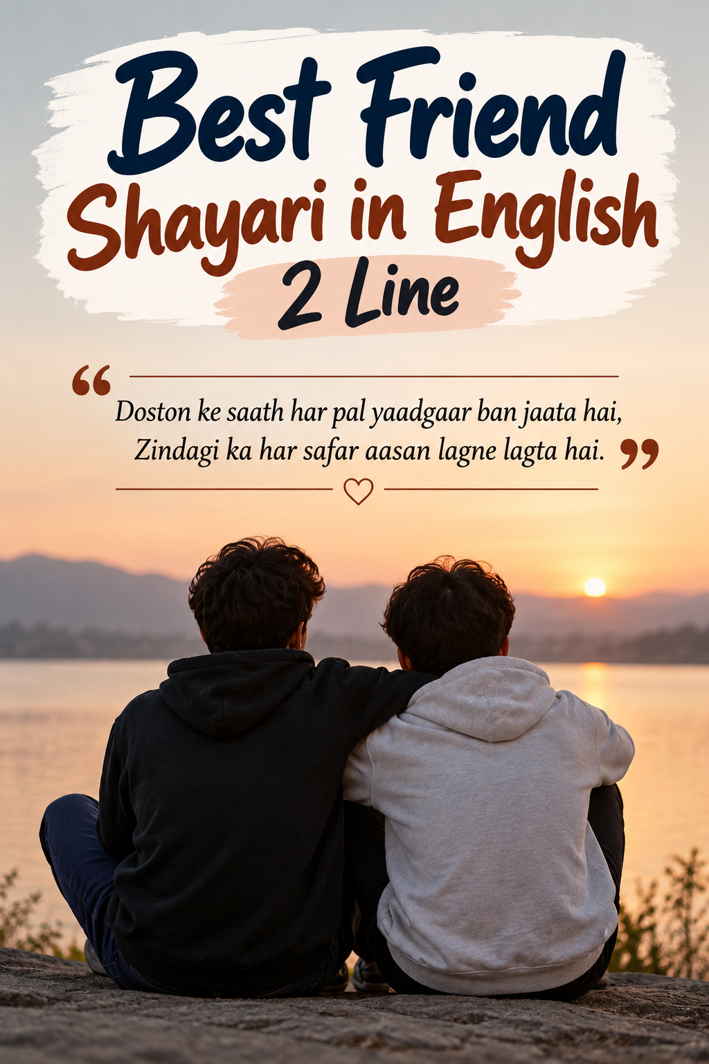 Best Friend Shayari in English 2 Line
