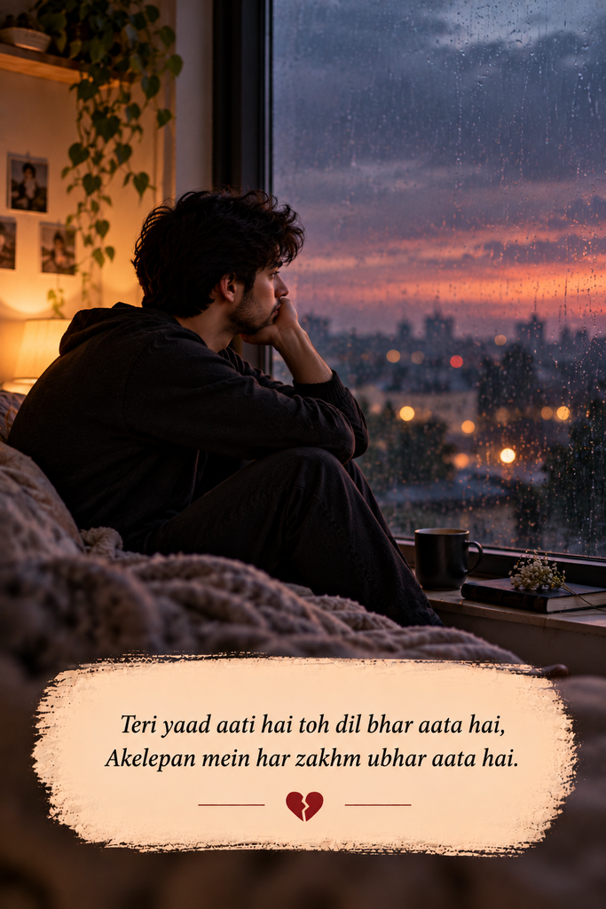 Broken Heart Alone Sad Shayari in English