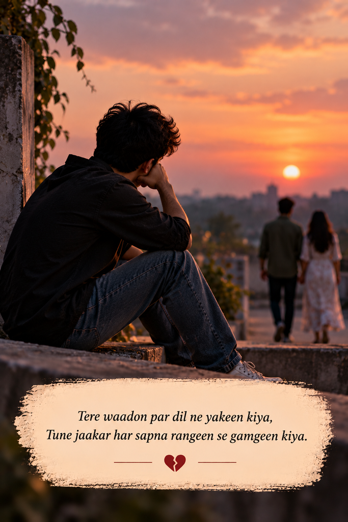 Broken Heart Alone Sad Shayari in English