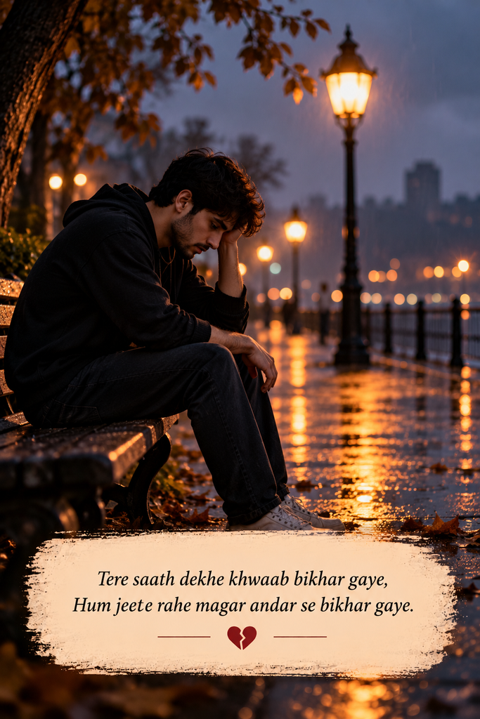 Broken Heart Alone Sad Shayari in English