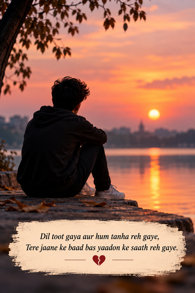 Broken Heart Alone Sad Shayari in English