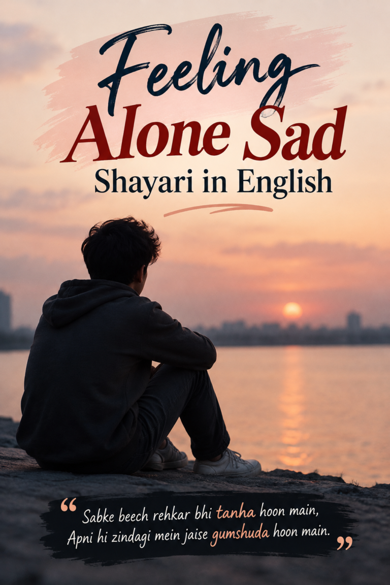 Feeling Alone Sad Shayari in English