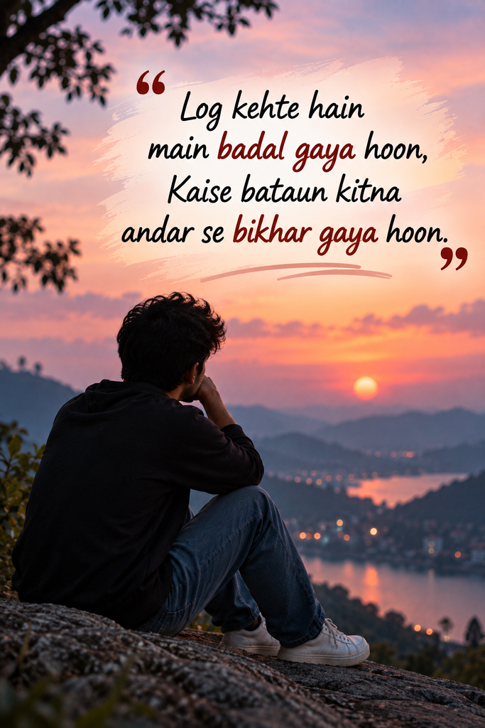 Feeling Alone Sad Shayari in English
