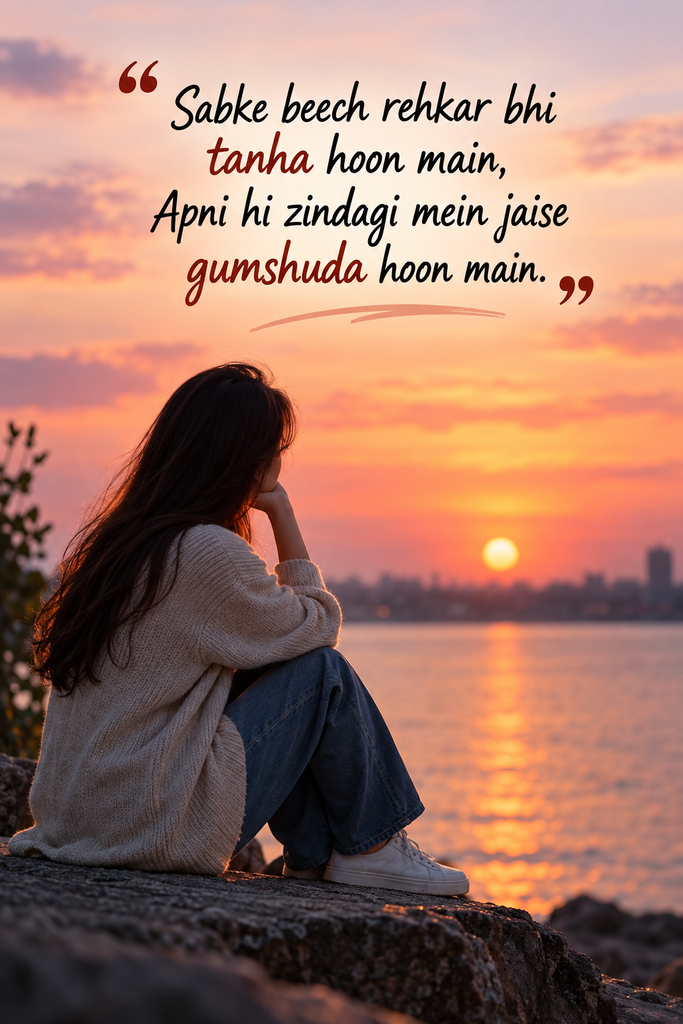 Feeling Alone Sad Shayari in English