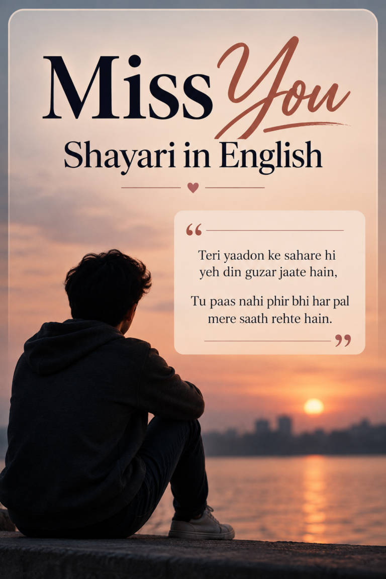 Miss You Shayari in English