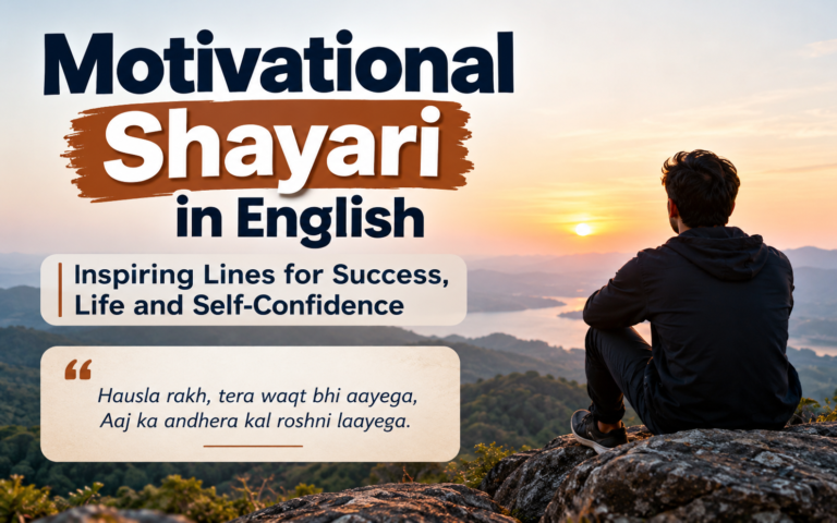 Motivational Shayari in English