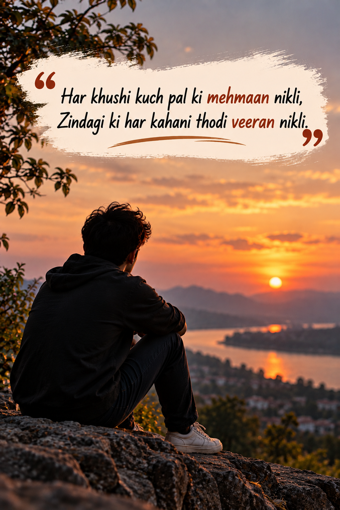 Sad Shayari 😭 Life 2 Line English in Hindi