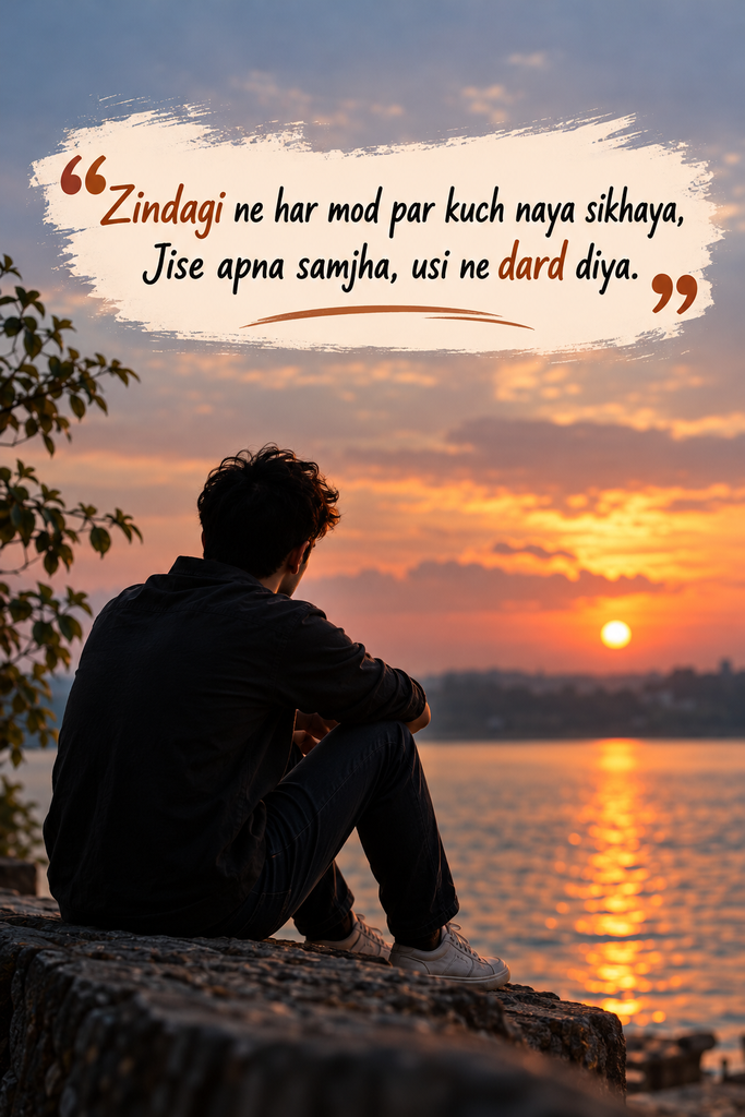 Sad Shayari 😭 Life 2 Line English in Hindi