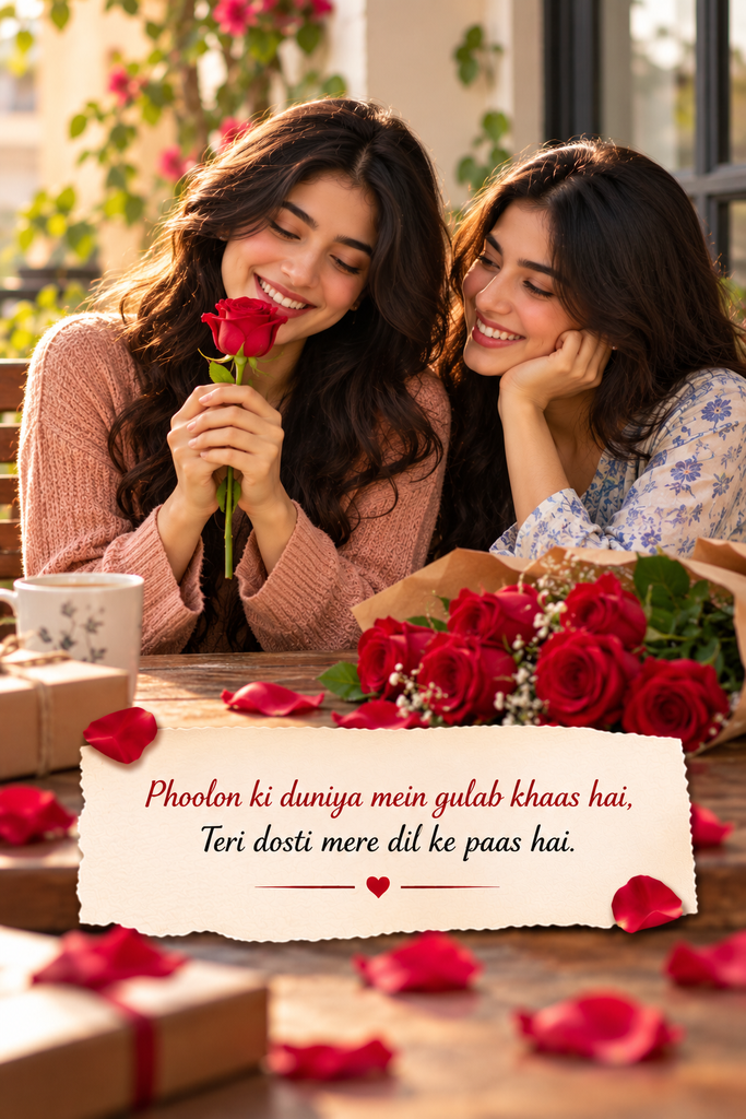 Two Line Shayari on Rose in English