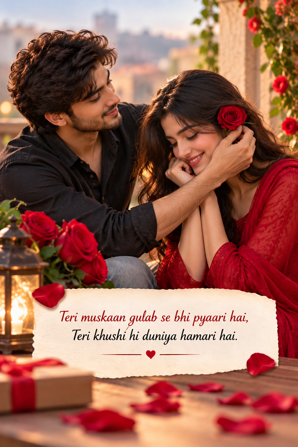 Two Line Shayari on Rose in English