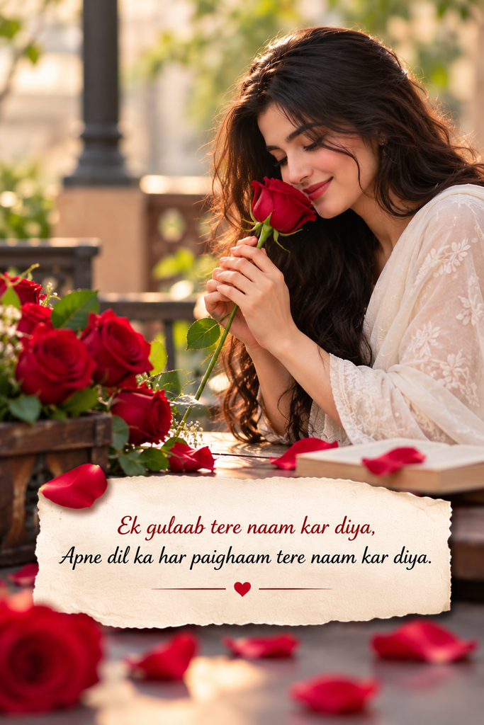Two Line Shayari on Rose in English